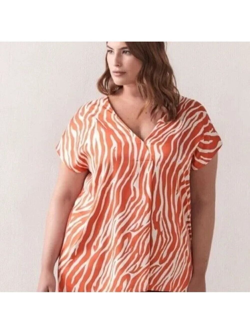 NWT Addition Elle Animal Print Blouse 2X